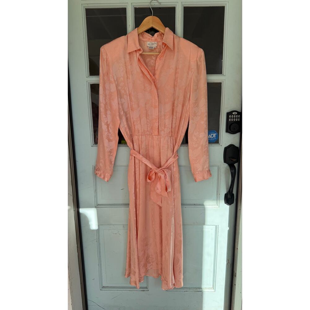 Vintage Silk Buttterfly Motif Dress (10)